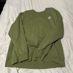 Dark green niki crew neck